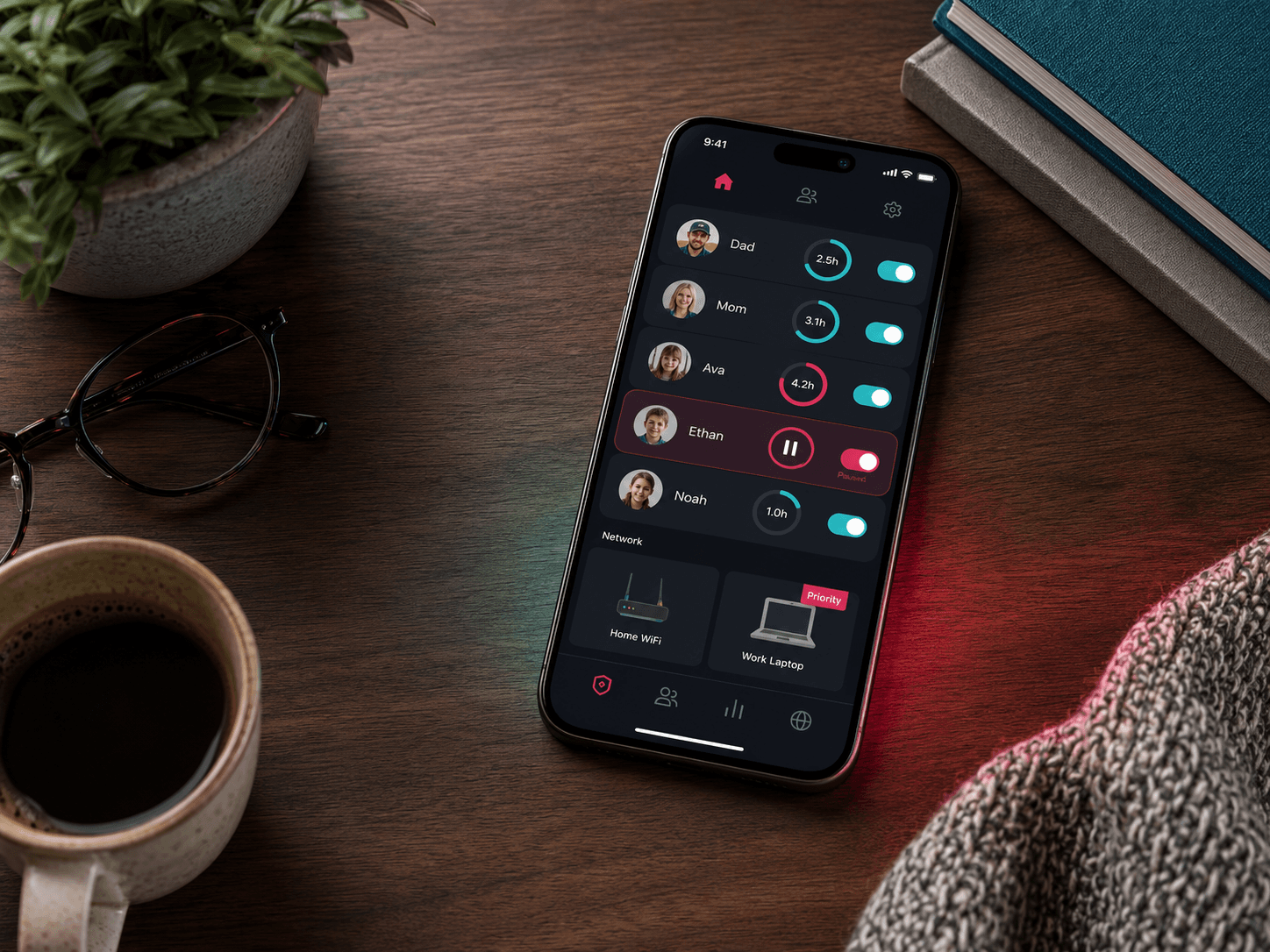 Managing household devices with ExperienceIQ